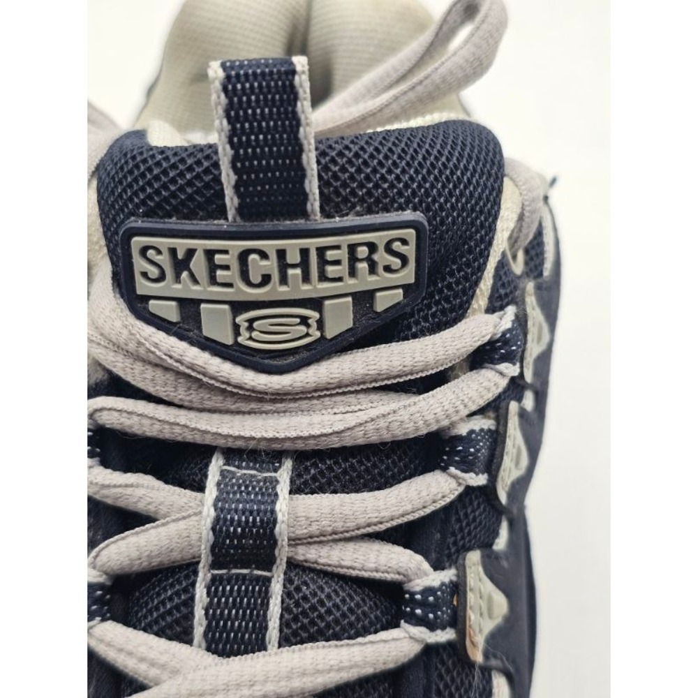 Skechers Steel Toe Work Shoes Men's Sz 12 Navy Blue Grey Chunky Utility Sneakers - Picture 5 of 13